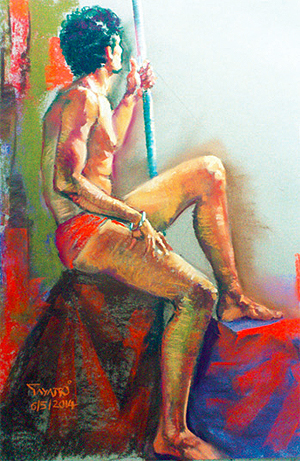 What is nude art model in Bhopal