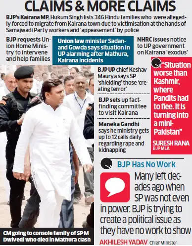 Kairana: Kairana 'migration': BJP in war of words with Samajwadi Party ...