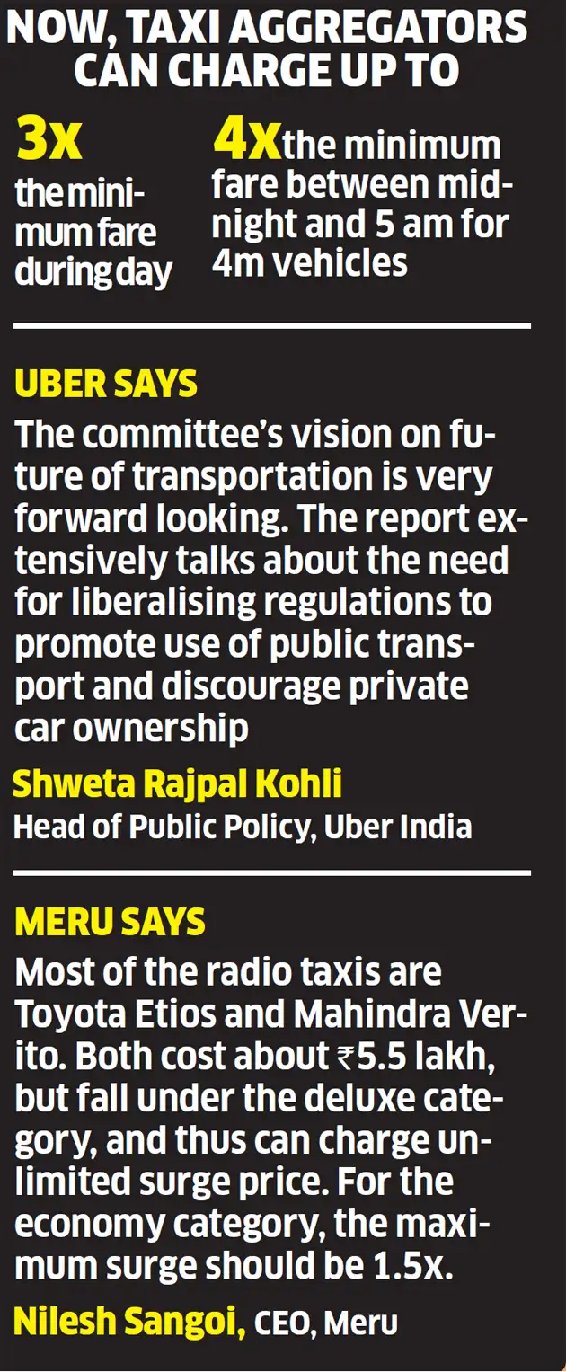 Centre's guildlines on cabhaling apps Meru, Uber on separate lanes on