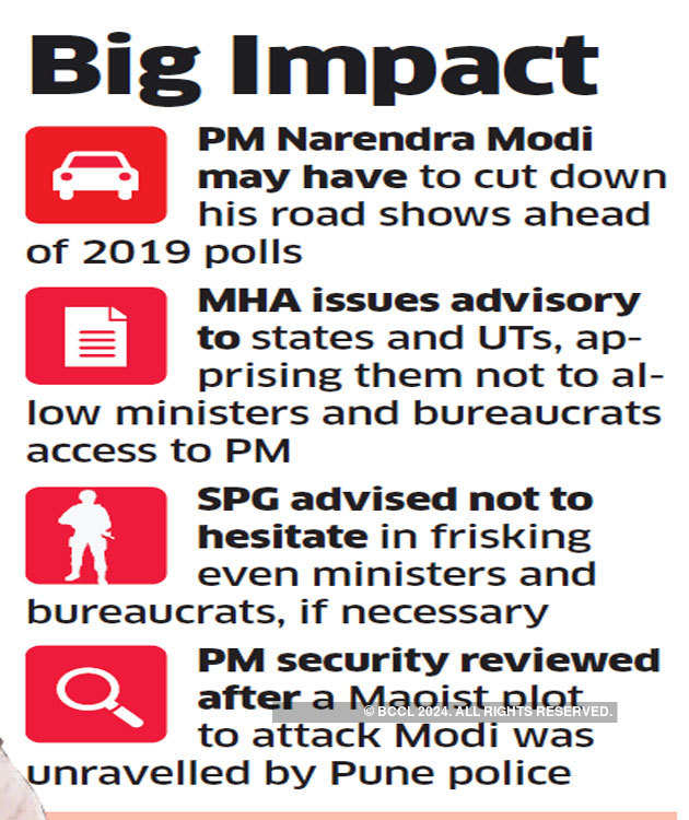 Threat to Modi 'all-time high'; SPG advises PM to cut down on road