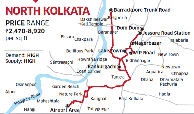 Map Of North Kolkata Realty Hot Spot Series: Why North Kolkata Is Again Becoming Attractive As A  Residential Destination - The Economic Times