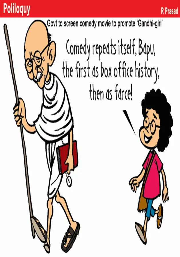 Starting this October, Modi government will showcase 'Gandhigiri' to the  world through a movie - The Economic Times