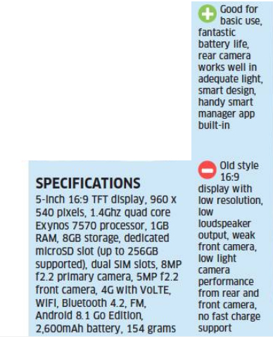 Samsung J2 Core Samsung J2 Core Review Impressive Battery Life And Design The Economic Times
