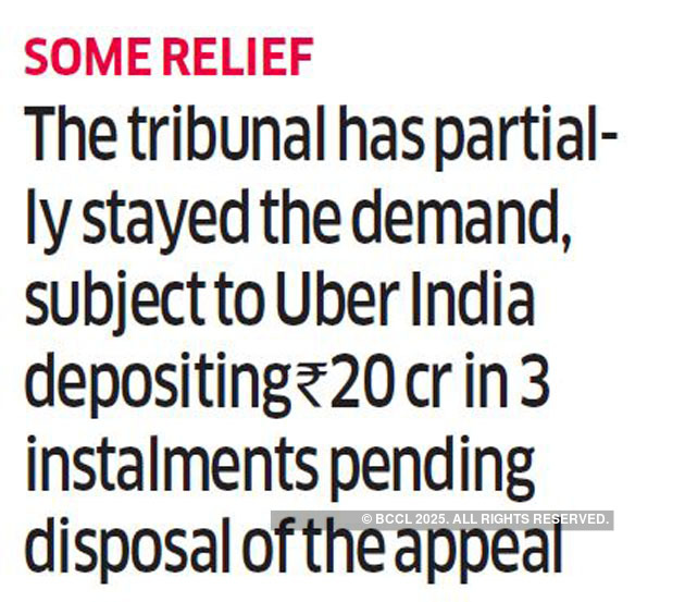 ITAT gives partial reprieve to Uber in tax demand case - The 