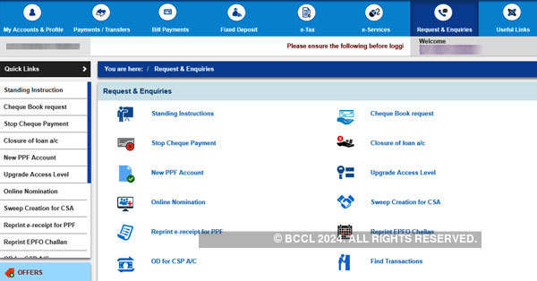 how to operate sbi ppf account online