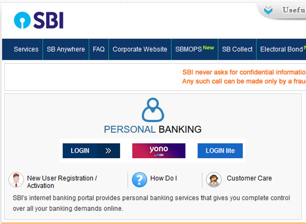 how to get sbi online banking username and password
