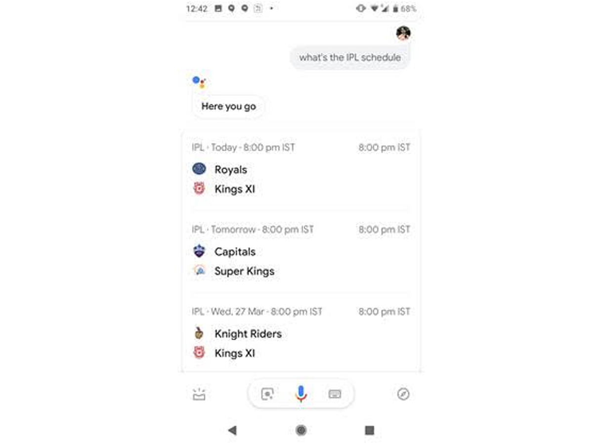 Google Assistant Unable To Follow Ipl Google Assistant Will Keep You Updated About Scores Schedules