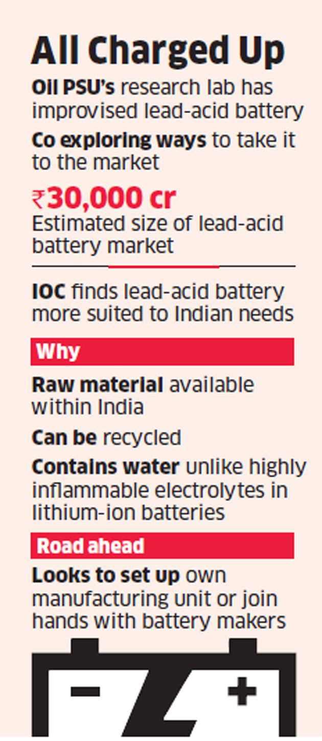 IOC Eyes Tieups For Its Improved Lead-acid Battery - The 