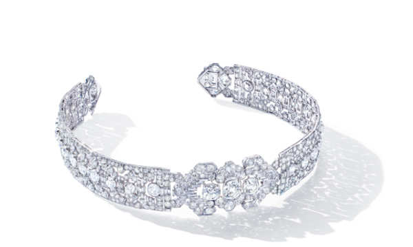 SRK Bracelet with sparkling rhinestones (White)