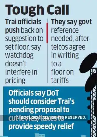 Setting Floor For Telecom Tariffs May Not Be Practical Trai The