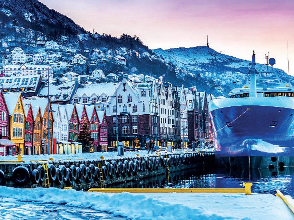 Норвегия берген зима