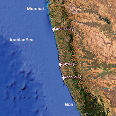 Konkan Map In Marathi Revisiting The Konkan Sentinels -Suvarnadurg,Vijaydurg & Sindhudurg - The  Economic Times