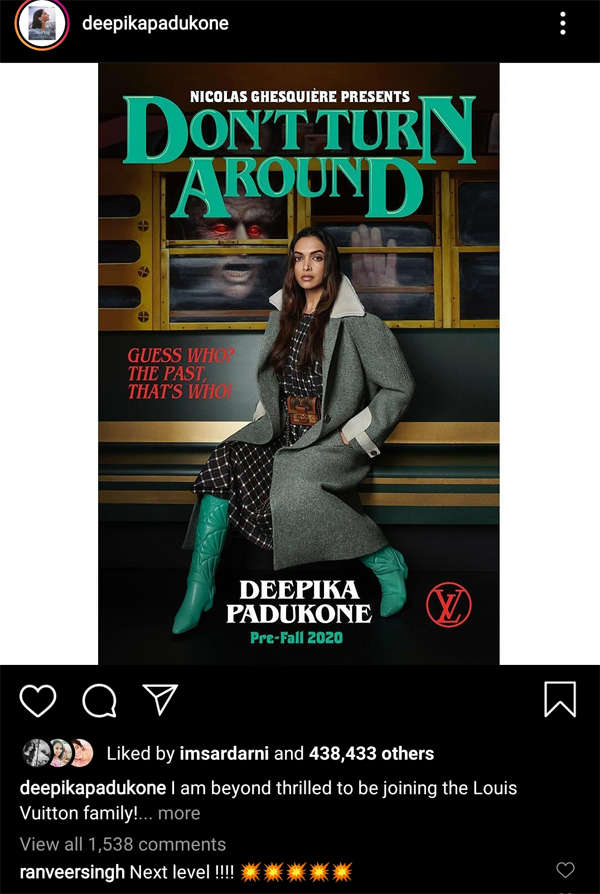 Deepika Padukone is first Bollywood actor to star in Louis Vuitton  campaign. Ranveer cannot keep calm - India Today