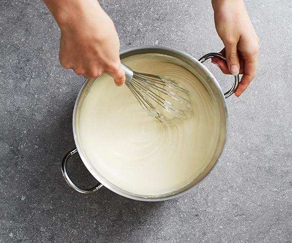 Jacques Reymond's mouth-watering​ béchamel ​sauce​.