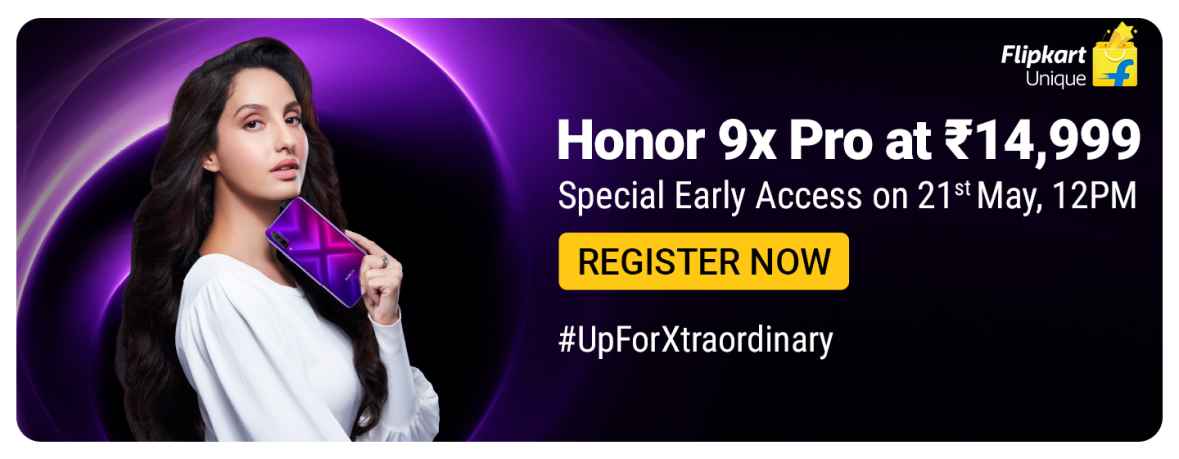 honour 9x flipkart