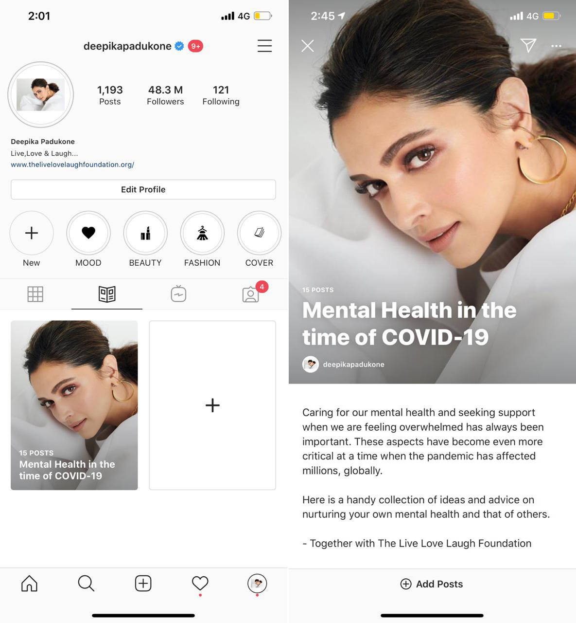 mental health issues: Instagram launches 'Guides', partners with Deepika Padukone to share tips about well-being & mental health - The Economic Times