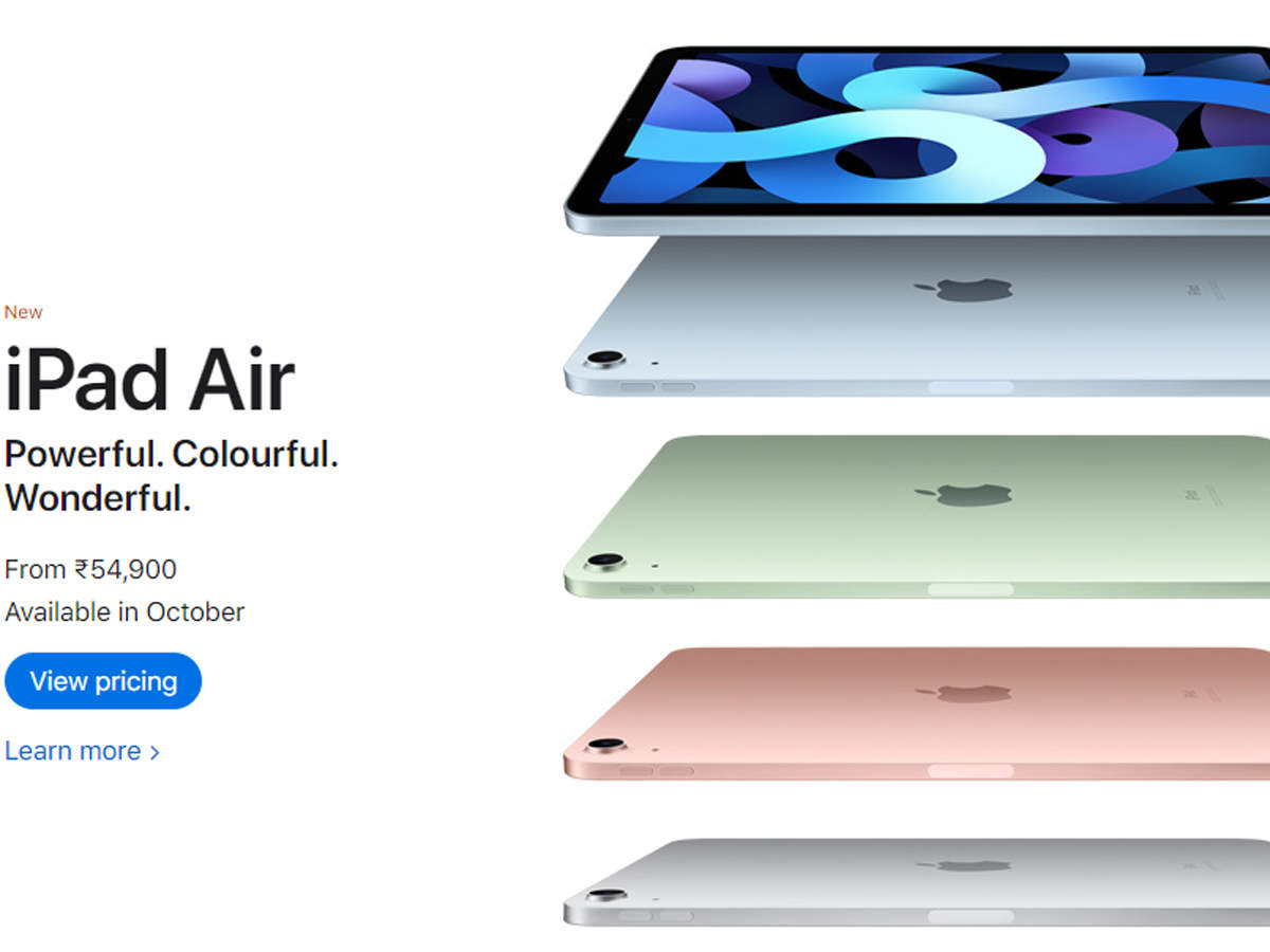 Apple: You can no longer buy this iPad from Apple online store in India -  Times of India