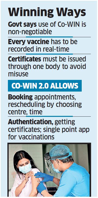 Co Win App Co Win 2 0 In The Works For Covid Vaccine Self Registration The Economic Times