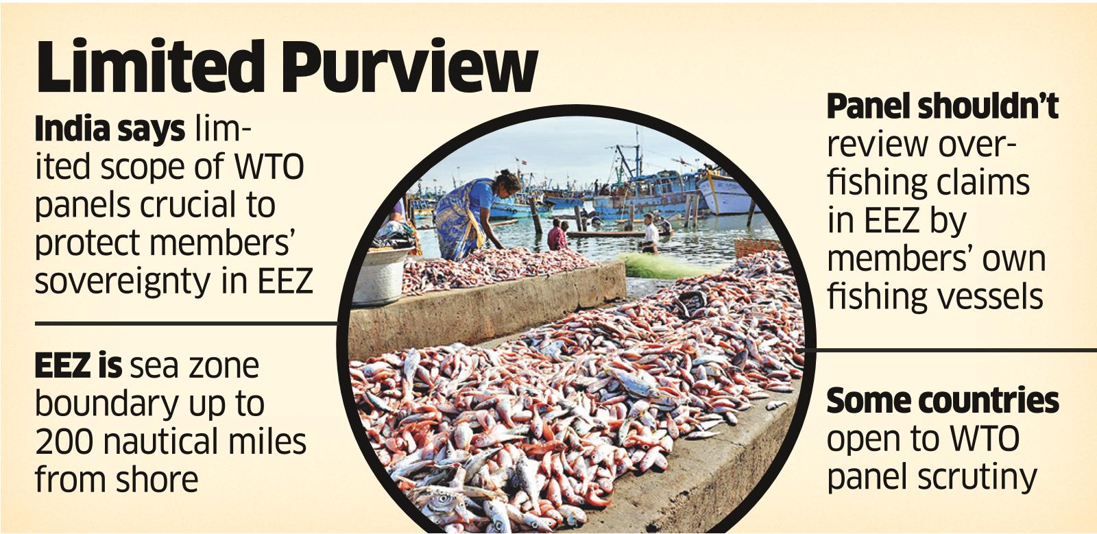 India proposes limited scope of WTO panel on fisheries subsidies The