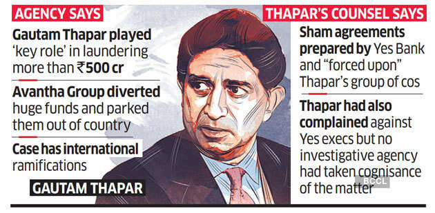 Gautam Thapar Arrested Yes Bank Fraud Case Ed Arrests Gautam Thapar Of Avantha Group The 9173