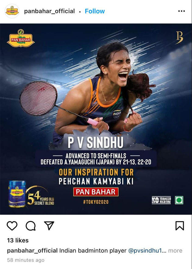 Pv Sindhu Congratulating Pv Sindhu On Her Olympic Podium Finish May Cost Brands The Economic Times