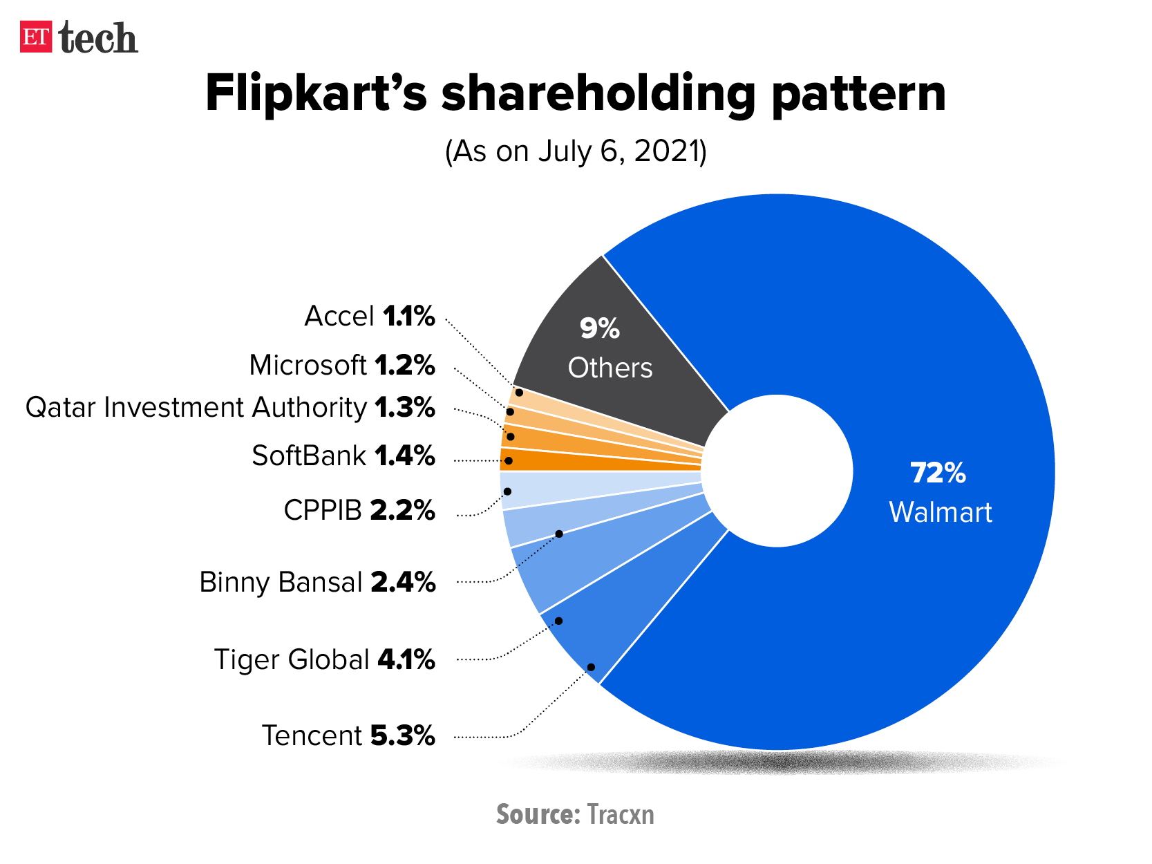 Flipkart shareholding pattern