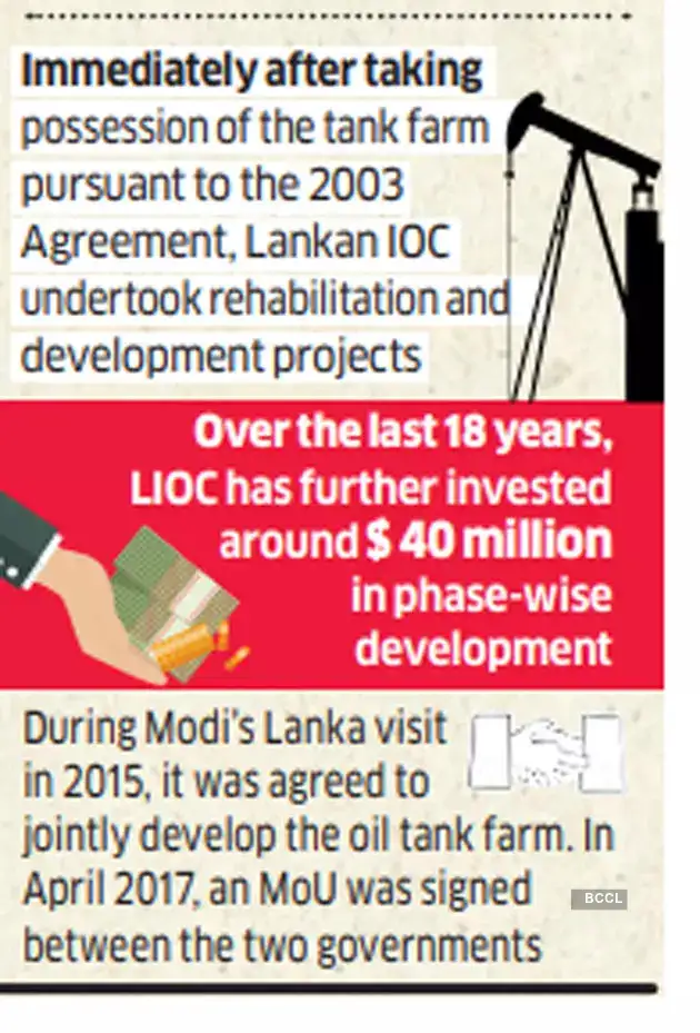 oil tank deal a result of 30 years of IndoLankan effort