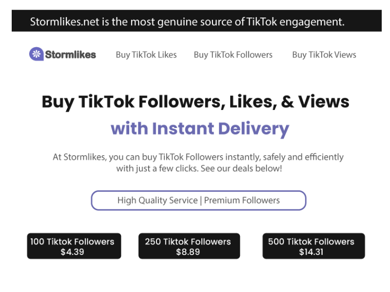 Buy TikTok Followers From Genuine Top 5 Sites