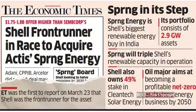 sprng energy: Shell to acquire Sprng Energy for $1.5 billion - The ...