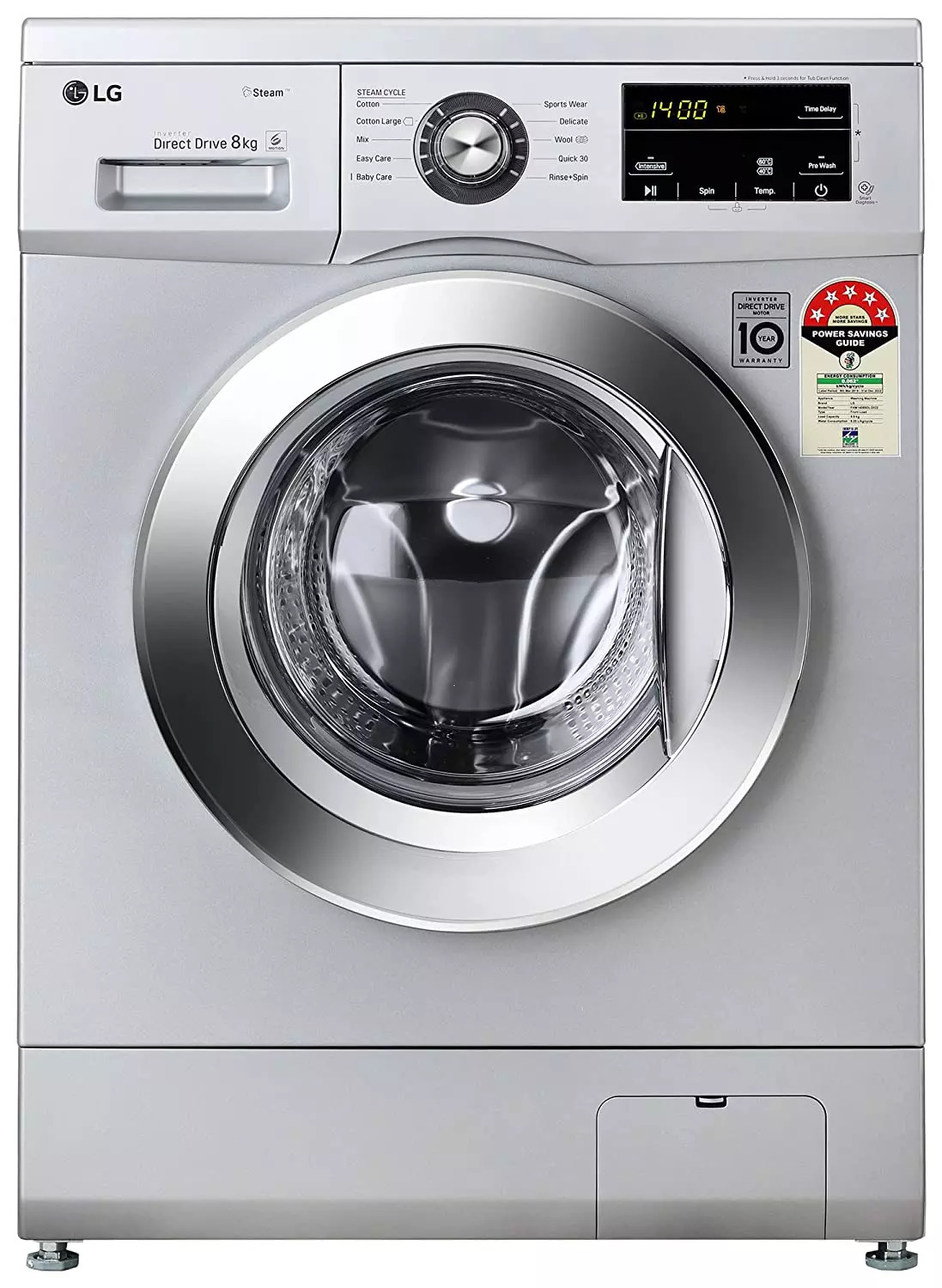LG 8.0 Kg Touch Control Front Load Washing Machine