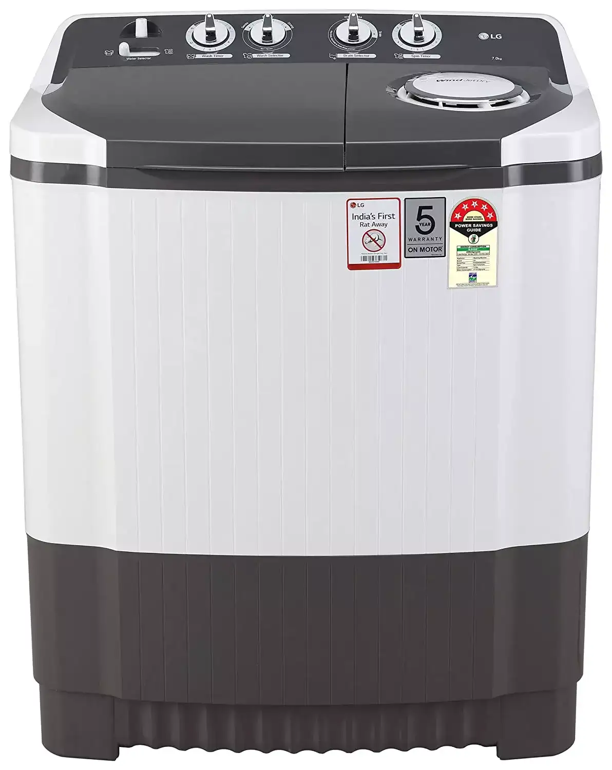 Image for LG7kgSemiautomaticwashingmachine