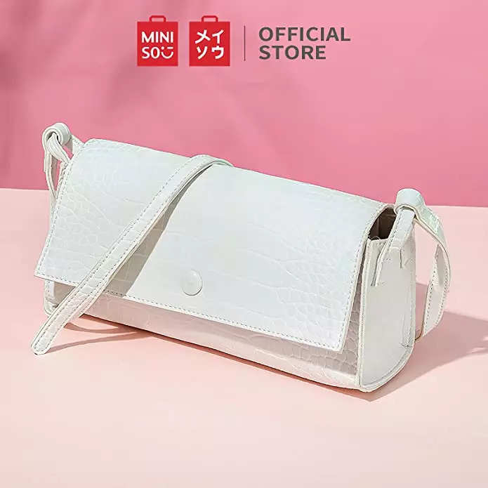 Miniso Minimalist Rectangle Solid Color Cosmetic Bag – astore.in