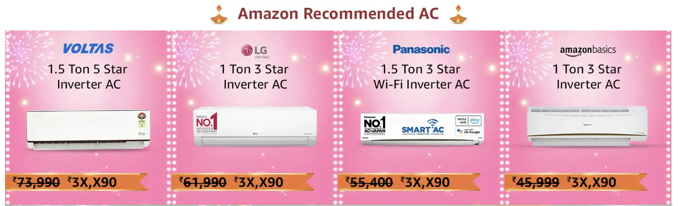 Amazon sale Amazon Sale 2022 Best ACs from Samsung, LG, Panasonic, Voltas, Lloyd and many more