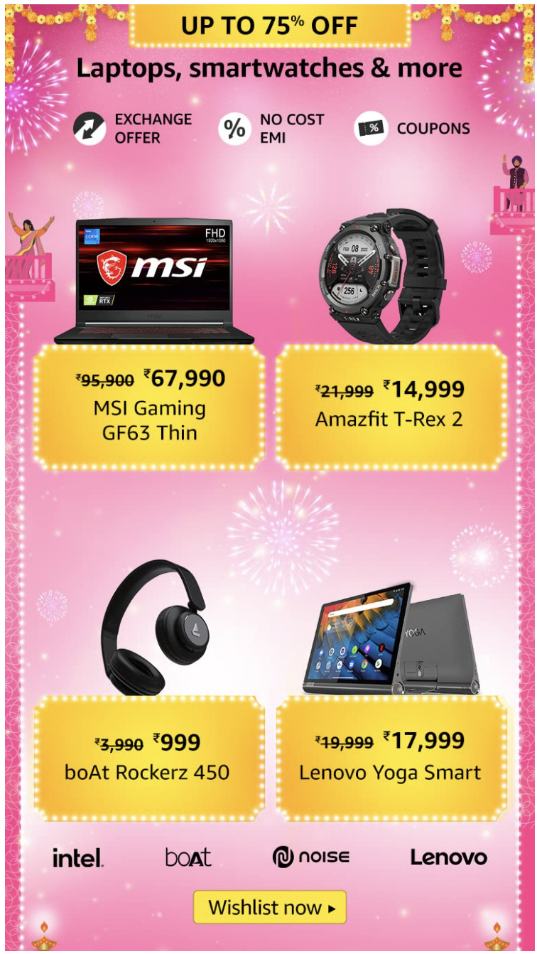 Amazon sale 2022 Amazon Great Indian Festival Sale 2022 Best offers