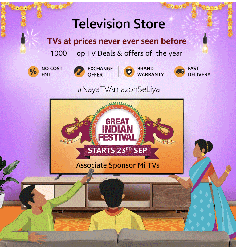 Amazon sale Amazon Great Indian Festival Sale 2022 Best TV deals from