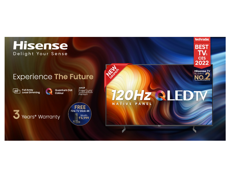 Hisense jumps to Global No 2 TV brand. Launches two new future