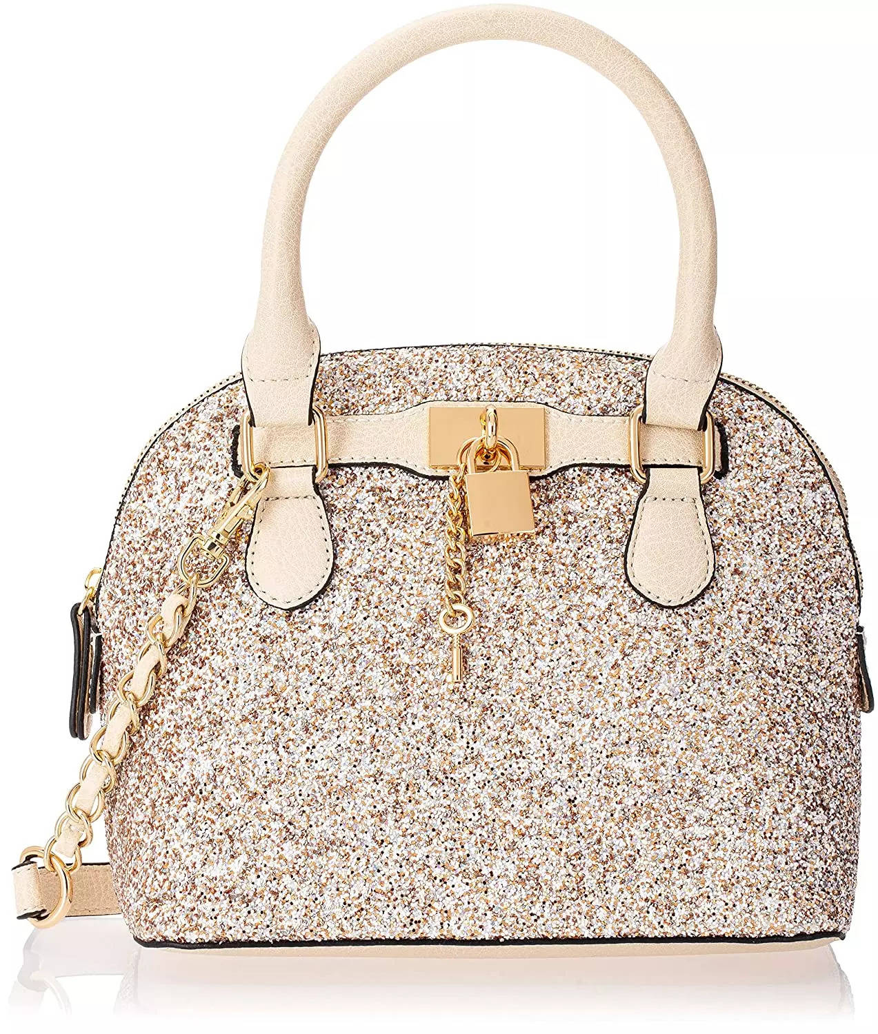 Pink glitter store aldo purse