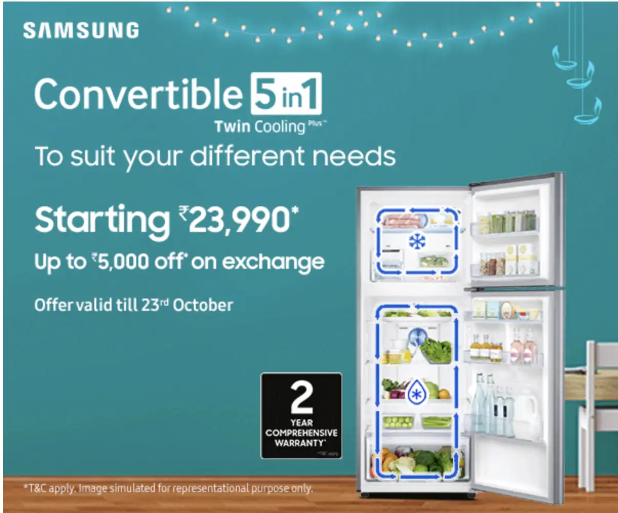 Diwali Sale Amazon Diwali Sale Buy top refrigerators now for