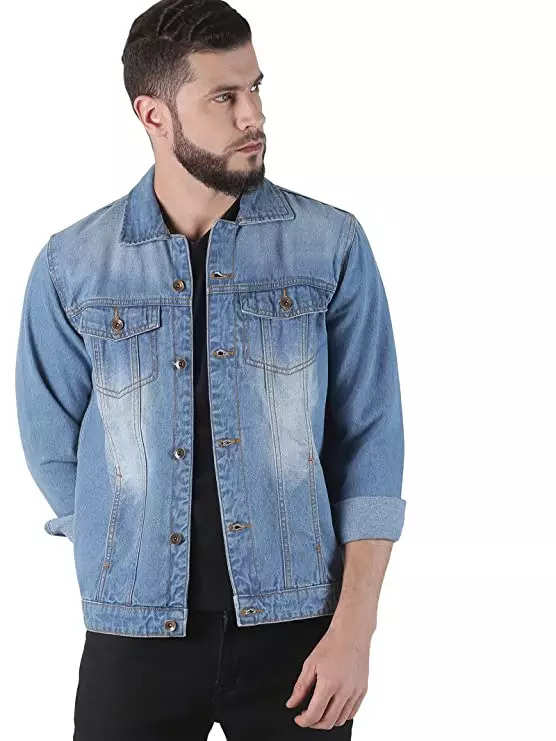Stylish jeans Jacket for mens - Evilato