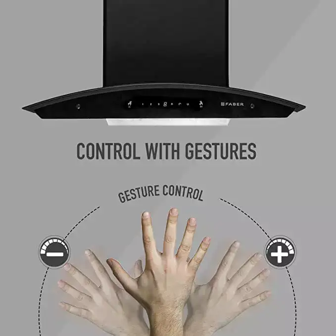 Image for Faber60cm1200m%C2%B3%3AhrAuto-CleancurvedglassKitchenChimney