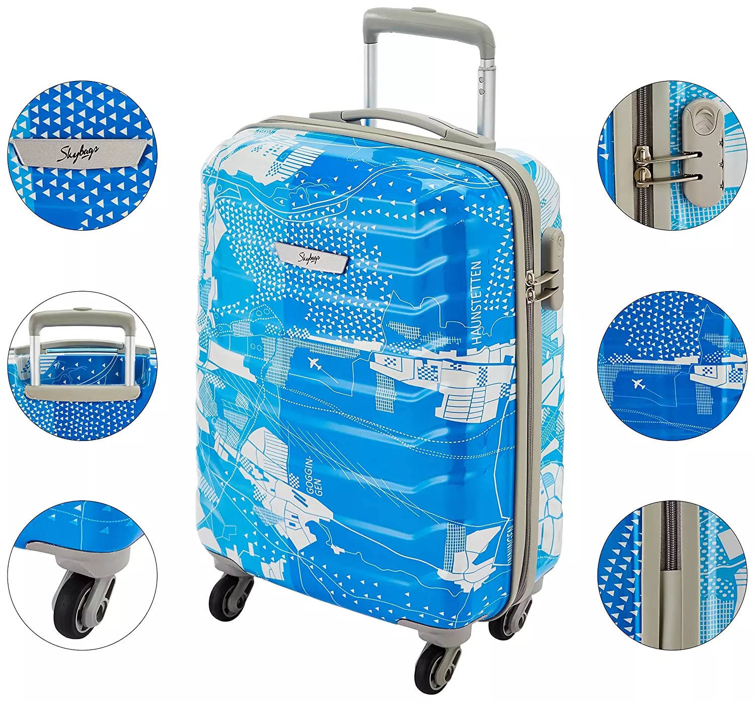 1105 ट्रॉली बैग पुरुषों के लिए बड़ा और छोटा सूटकेस बैग - DeoDap