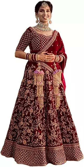 Designer Embroidered Cream Color Lehenga at Rs.5000/Piece in mumbai offer  by D E Corp
