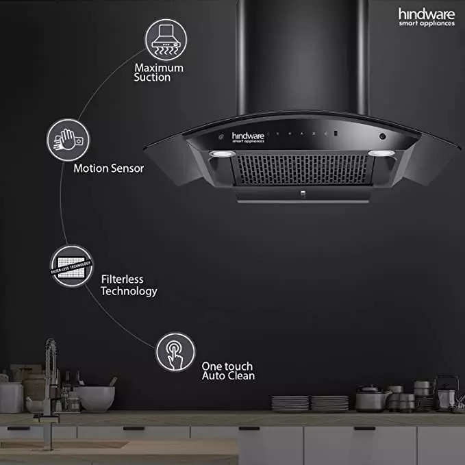 hindware chimney 1350 suction