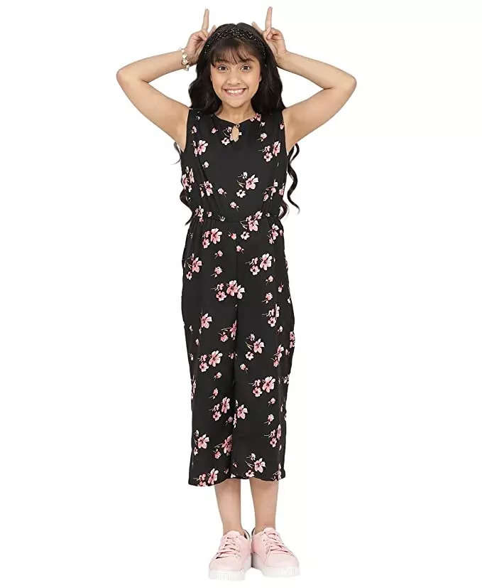 FELLAMO Girls Flared Sleeves Printed Jumpsuit-66 Red-Blue 13-14 Years :  Amazon.in: Clothing & Accessories