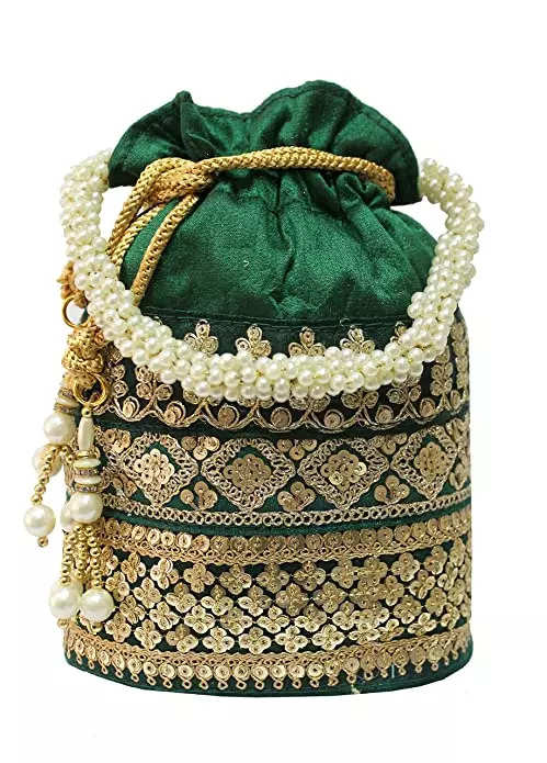 Embellished Pearl Potli Bag