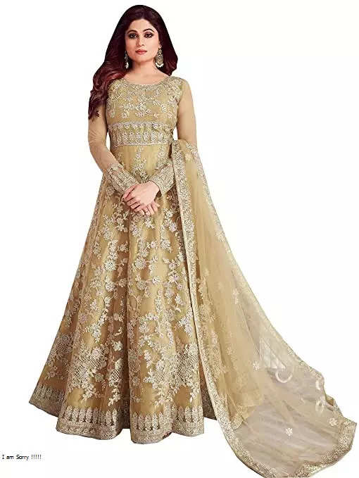 Buy Gold Hand Embroidered Bridesmaid Gown With Attached Cape KALKI Fashion  India