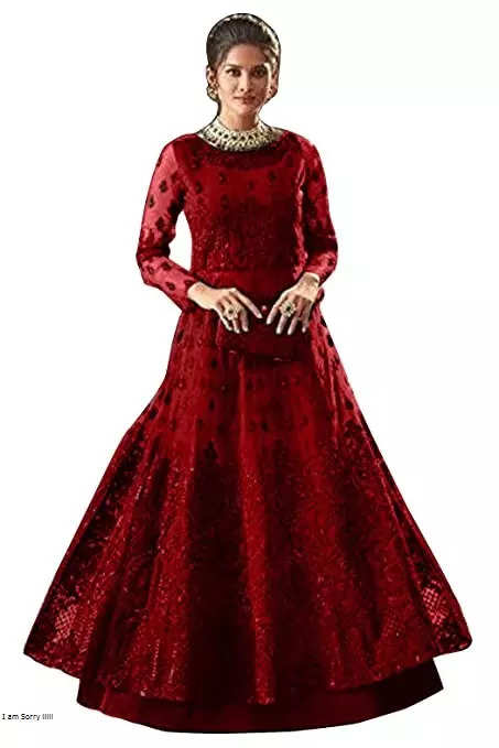 simple net red gown