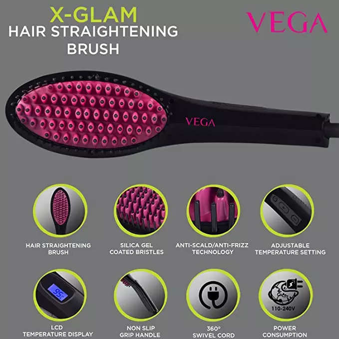 Hair straightening brush: Hair straightening brushes with hair care  technology - The Economic Times