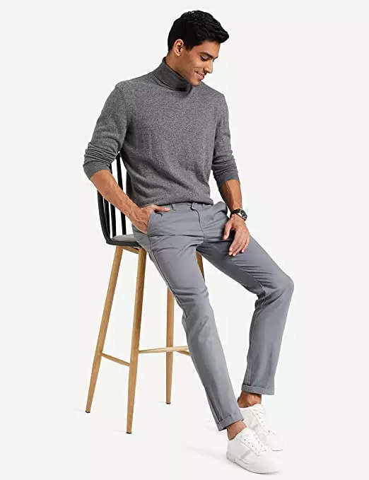 Buy Men Blue Check Slim Fit Formal Trousers Online - 764702 | Peter England-anthinhphatland.vn