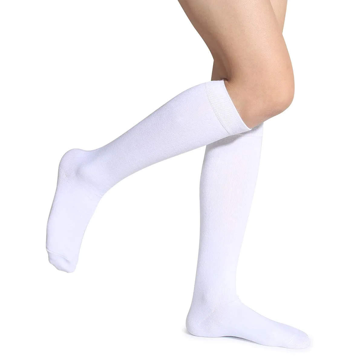 Women's Knee-High Throwback Barre Sock - Black/White